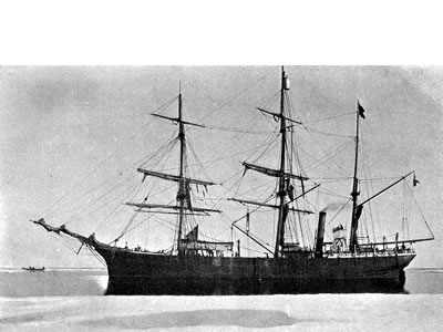 Antarctic buque utilizado en la expedición Antártica Sueca
