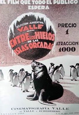 Cartel del primer documental antártico argentino