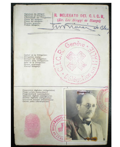 Certificado de la foto de la Cruz Roja Internacional de Eichmann,