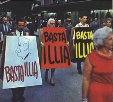 manifestacion  contra Illia