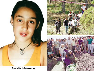 Natalia Melmann apareció muerta Natalia Melmann, de 15 años, había desaparecido el domingo, luego de ir a bailar ,el padre acuso a los policías , en Miramal  unas 100 personas atacaron con piedras la comisaría local, a medianoche el juez ordenó dete