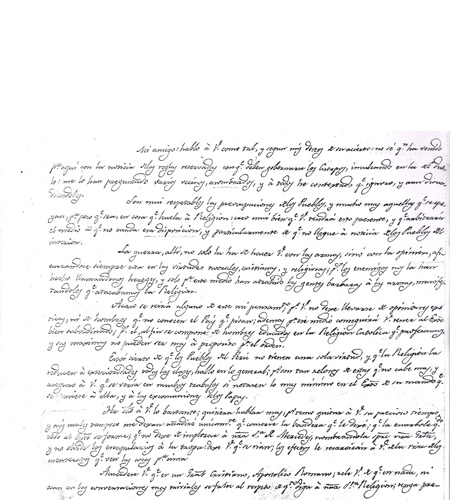 Carta original de Belgrano a San Martín.