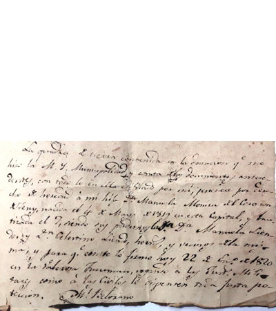 Testamento de Manuel Belgrano con su firma autógrafa.