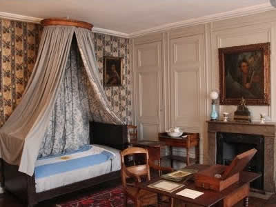 Dormitorio del general San Martín en Boulogne Sur Mer