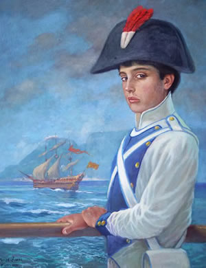 José de San Martín, cadete del Regimiento de Murcia