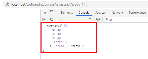 array javascript
