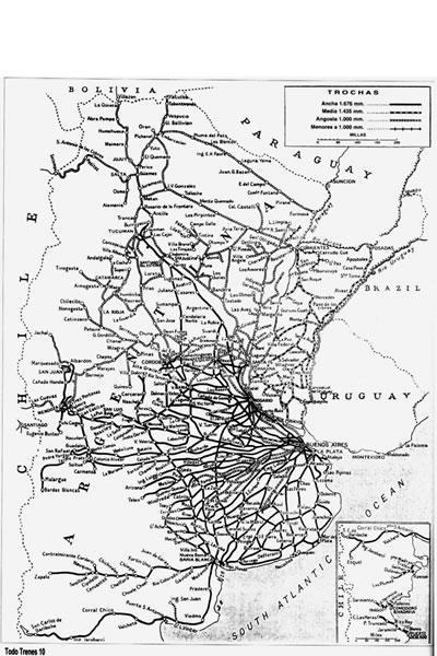 Mapa de la red ferroviaria