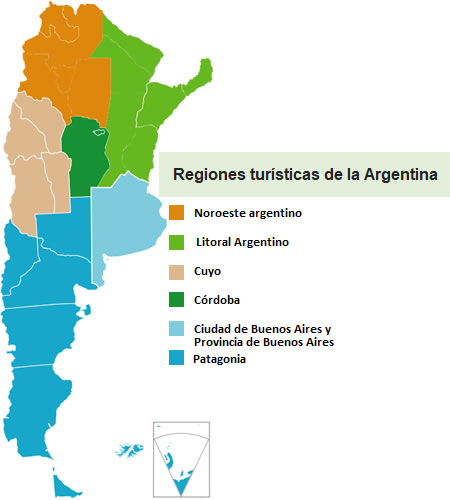 Regiones Turísticas de Argentina.
