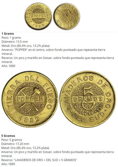 Monedas de Oro de Popper