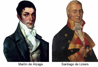 Martín de Álzaga y Santiago de Liniers héroes durante las invasiones inglesas