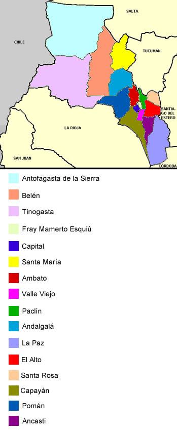 La provincia de Catamarca forma parte de la región Noroeste de la República Argentina