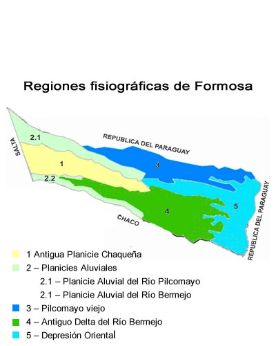 Regiones fisiográficas de Formosa
