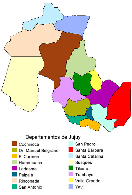 departamentos de Jujuy