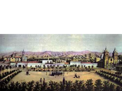 La ciudad de Mendoza, Área Fundacional, Antigua Plaza Principal y cabildo,