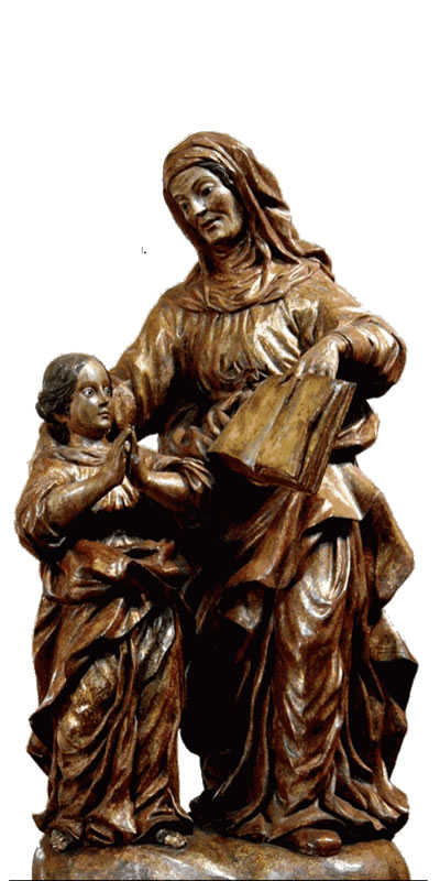 Santa Ana y la virgen niña