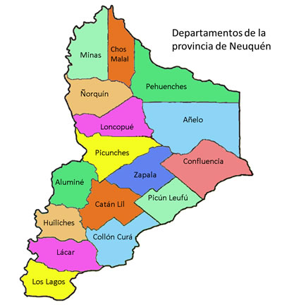 Departamentos de la provincia de Neuquén