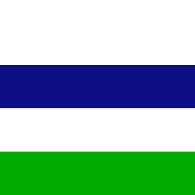 Bandera de 1861 del reino de Araucanía y Patagonia o Nueva Francia.