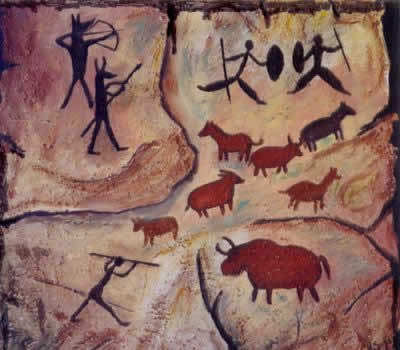 Pintura rupestre Cañada Larga