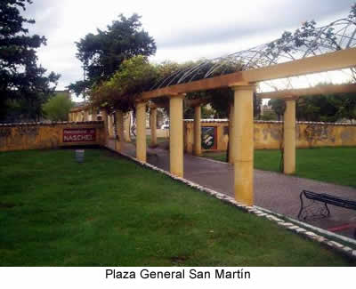 Plaza General San Martín , naschel ,  turismo en san luis