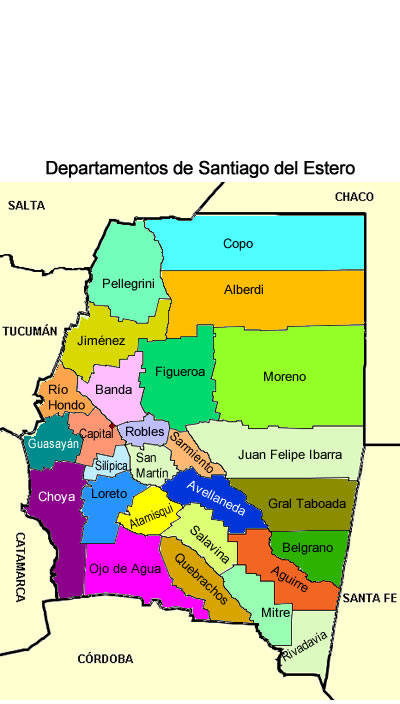 departamentos de Santiago del Estero