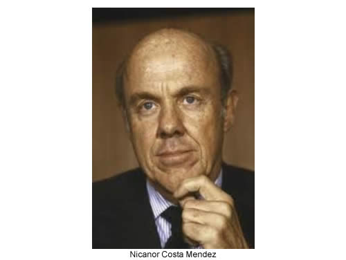 canciller Nicanor Costa Méndez