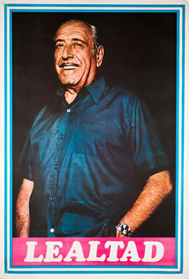 Retrato de Cámpora en el afiche utilizado por el Frejuli para las elecciones del 11 de marzo de 1973.