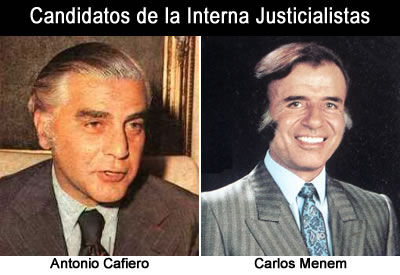 Primaria Justicialista  de 1989 - Menem - Cafiero
