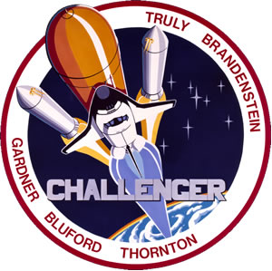 Insignia  oficial del Challenger de la mision STS-8