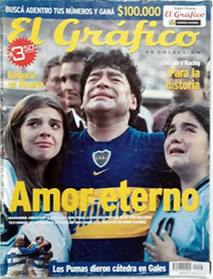 Maradona se despide del football