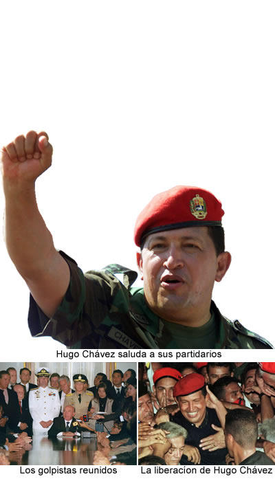 En Venezuela fracasó un golpe de estado contra el presidente Hugo Chávez