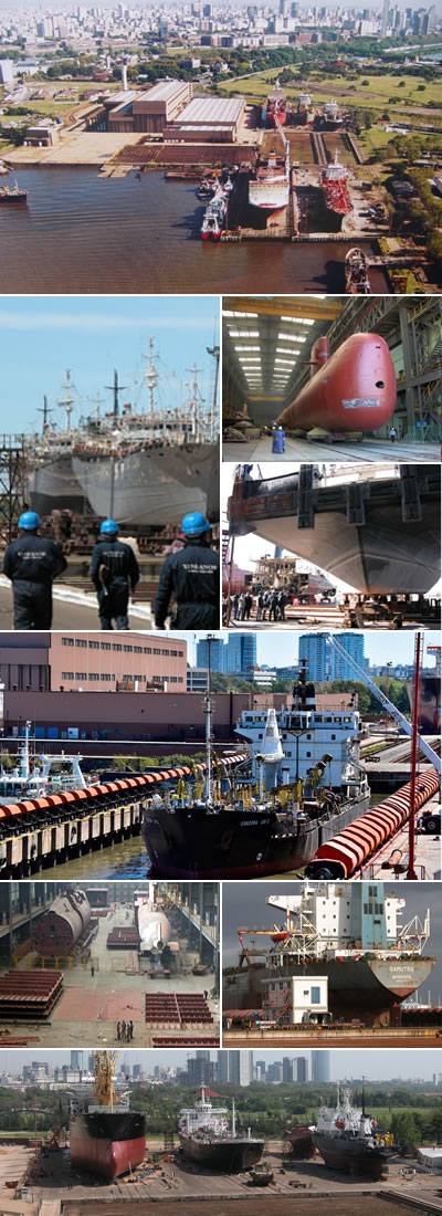 Barcos y submarinos reparados por CINAR