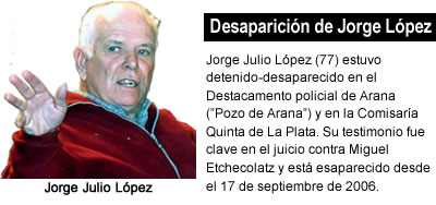 desaparición de jorge julio López