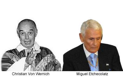 genocidas condenados Christian Von Wernich y Miguel Etchecolatz