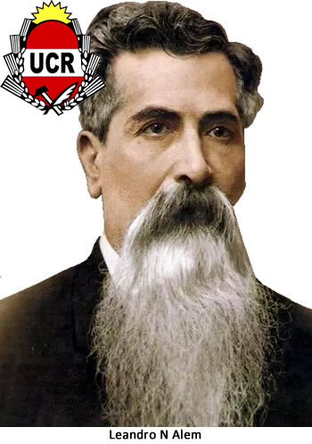 La Unión Cívica Radical (UCR) fue fundado el 26 de junio de 1891 por Leandro N. Alem