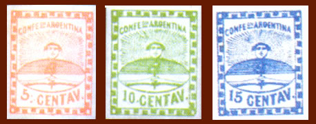 Estampillas de la confederación argentina